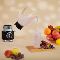 Cecotec RetroTwist Retro Konyhai Mixer 800W Fekete Titanium Kés 1L Kancsó 5