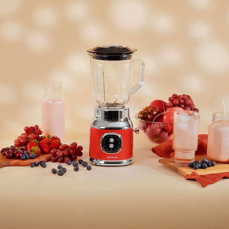 Cecotec RetroTwist Retro Konyhai Mixer 800W Piros Vintage Design