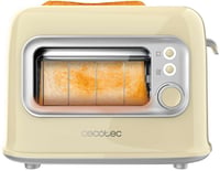 Cecotec RetroVision sárga függőleges toaster 700W, 2 extra széles nyílás, retro design 2