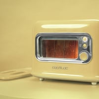 Cecotec RetroVision sárga függőleges toaster 700W, 2 extra széles nyílás, retro design 7