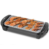 Elektrický gril Cecotec Rock&Water 2000 – povrch RockStone, nastaviteľný termostat, vhodný do umývačky riadu, 40x20 cm, 1800 W 1