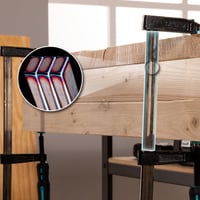 Sada stolárskych zvierok Cecotec StrongComfort 4400 Force, 8 ks, 4x zvierka 300 mm (2x80 mm + 2x50 mm), max. 350 kg, DIN 5117, 4x 1/2" svorka na rúrku 3