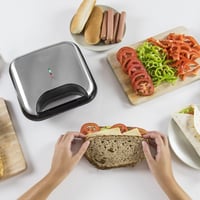 Cecotec szendvicssütő grill felülettel, 2 szendvicshez, 750W, nem tapadó bevonat 6