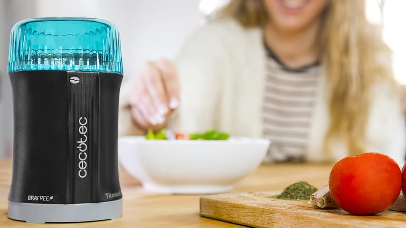 Cecotec TitanMill 200W elektromos kávédaráló fűszermalom rozsdamentes acél
