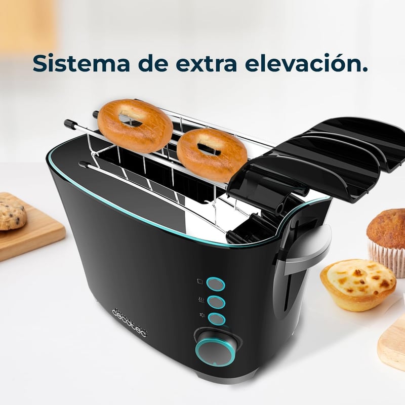 Cecotec Toast&Taste Double B 650W dupla sütőrés kenyérpirító automata leállítással