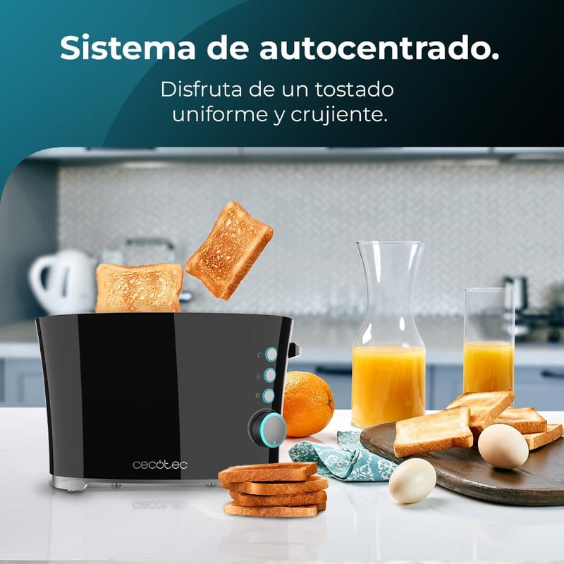 Cecotec Toast&Taste Double B 650W dupla sütőrés kenyérpirító automata leállítással