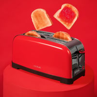 Cecotec Toastin' Time 1500 függőleges kenyérpirító 4 szeletes piros rozsdamentes 3