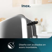 Cecotec Toastin' time 1500 Inox függőleges kenyérpirító, 1500W, rozsdamentes acél 8
