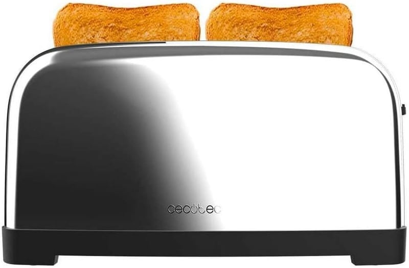 Cecotec Toastin' time 1500 Inox függőleges kenyérpirító, 1500W, rozsdamentes acél
