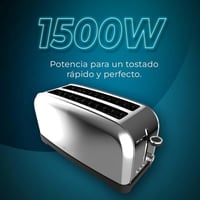 Cecotec Toastin' time 1500 Inox függőleges kenyérpirító, 1500W, rozsdamentes acél 6