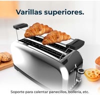 Cecotec Toastin' time 1500 Inox függőleges kenyérpirító, 1500W, rozsdamentes acél 9