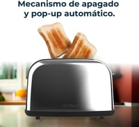 Prăjitor de pâine vertical Cecotec Toastin' Time 850 Inox Essential 850W 8