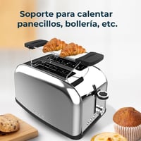 Prăjitor de pâine vertical Cecotec Toastin' Time 850 Inox Essential 850W 6