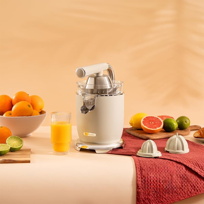 Cecotec Xqueeze RetroJuice 1000W elektromos citrusprés rozsdamentes szűrővel