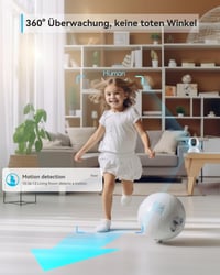 blurams 2K WiFi Biztonsági Kamera 360° Mozgáskövetéssel, Éjszakai Látással és Kétirányú Hanggal 9