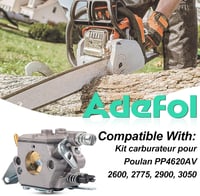ADEFOL Karburátor Husqvarna 36 41 136 137 141 142 Láncfűrészhez - WT-834 OEM Alkatrész, Motor Kiegészítő, Javítókészlet 2