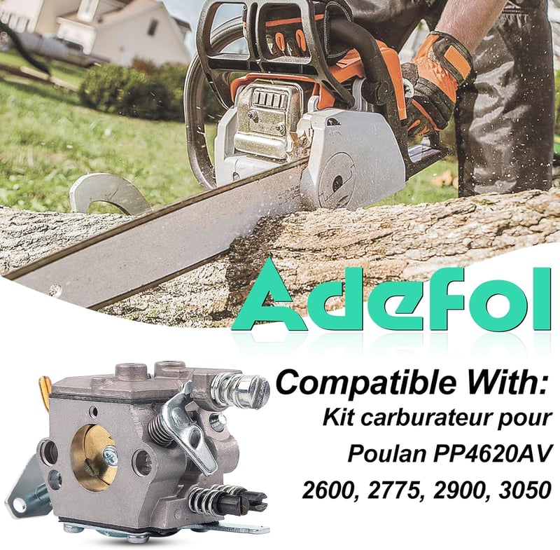 ADEFOL Karburátor Husqvarna 36 41 136 137 141 142 Láncfűrészhez - WT-834 OEM Alkatrész, Motor Kiegészítő, Javítókészlet