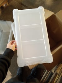 Cutie de Depozitare Transparentă cu Capac Iris Ohyama BSB-55 55L – Set de 2 bucăți (Set Parțial), Stivuibilă, cu Mânere, Plastic fără BPA 7