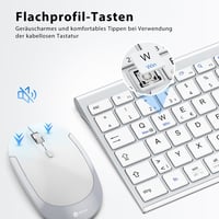iClever Vezeték Nélküli Billentyűzet és Egér Szett, 2.4G, USB-C Újratölthető, Teljes Méretű, Vékony, Tartós, Windows/Mac Kompatibilis

AI: i 5