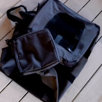 Skladací prepravný box pre psov lionto na cesty a do auta, 50x34x36 cm, sivý, bez deky — Chýbajúca deka (stav: pozri 2. obrázok) 2