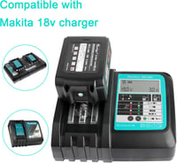 Makita 18V 5.5Ah akkumulátor - 2db BL1850B kompatibilis csereakku 6