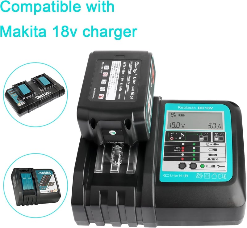 Makita 18V 5.5Ah akkumulátor - 2db BL1850B kompatibilis csereakku