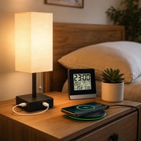 Bežični kutak za punjenje: bežični punjač + USB noćna lampa + radio budilica 1