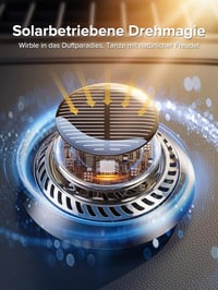 Ceeniu UFO 2024 Napelemes Autó Illatosító, Zöld Energia Autó Parfüm, Prémium Autó Deodor - Intense (cologne + azure ocean) 2