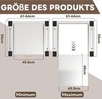 lesolar 24 Colos Univerzális Összekötő Keret Mosógép és Szárító Közé - 61x55 cm Kihúzható Acéllemez Polccal, Rögzítőpánttal 2