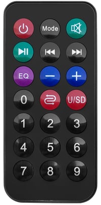 Boxă portabilă Bluetooth Cefa Toys cu microfon, telecomandă, iluminare LED, player MP3 USB, mâner telescopic și roți, 100 Wați 5