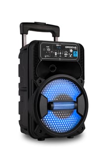 Boxă portabilă Bluetooth Cefa Toys cu microfon, telecomandă, iluminare LED, player MP3 USB, mâner telescopic și roți, 100 Wați 2