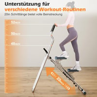 CEIEVER Függőleges Lépcsőzőgép Összecsukható 150kg Terhelhetőséggel LCD Kijelzővel 3