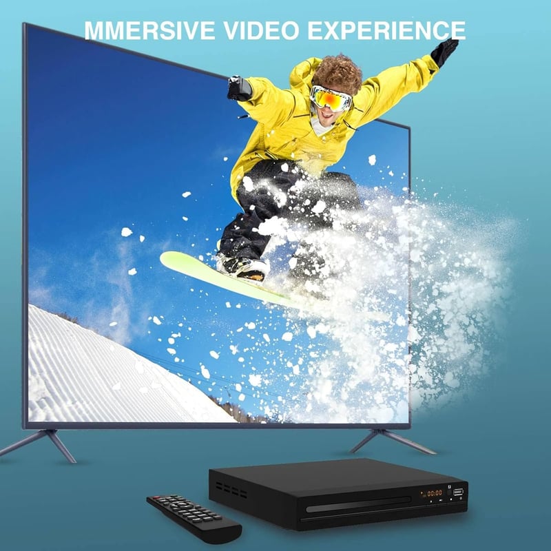 Ceihoit DVD CD lejátszó TV-hez, 1080p felskálázás, minden régió, USB 2.0