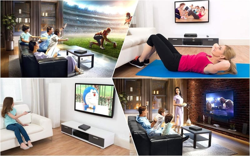 Ceihoit DVD CD lejátszó TV-hez, 1080p felskálázás, minden régió, USB 2.0