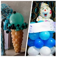 Ceither Ballonoszlop Állvány Készlet (2 db), 2 m Magasságállítható Ballon Toronyoszlop Talpakkal, Ezüst Ballondekoráció Esküvőre, Születésna 6