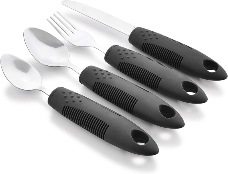 Celley Adaptív Evőeszköz Szett Seniorknak - 4 Részes Ergonomikus Készlet
