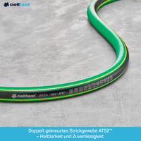 Furtun de grădină Cellfast cu 5 straturi, 3/4 inch, 50 metri, rezistent la UV, anti-alge, verde, conceput pentru utilizare intensă 5