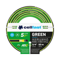 Furtun de grădină Cellfast cu 5 straturi, 3/4 inch, 50 metri, rezistent la UV, anti-alge, verde, conceput pentru utilizare intensă 1