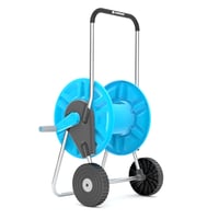 Cellfast ALUPLUS 55-260 alumínium tömlőkocsi 1/2" 60 m, 2 kerekű kerti tömlőtartó dob, korrózióálló, könnyű 1