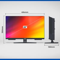 Cello C2224WSH 22-palcový Smart TV s bezrámovým dizajnom, systémom LG WebOS a Bluetooth reproduktorom, vhodný do kuchyne, spálne alebo malých miestností 2