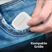 Căști Bluetooth True Wireless cellularline CORE cu carcasă de încărcare, afișaj LED, 16 ore de redare, control tactil, alb 4