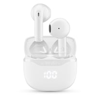 Căști Bluetooth True Wireless cellularline CORE cu carcasă de încărcare, afișaj LED, 16 ore de redare, control tactil, alb 1