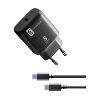 Nabíjačka Cellularline Super Fast Charger Kit 25W pre Samsung s USB-C káblom 1 m, Power Delivery, čierna 1