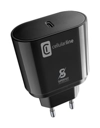 Nabíjačka Cellularline Super Fast Charger Kit 25W pre Samsung s USB-C káblom 1 m, Power Delivery, čierna 2