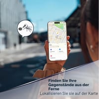 Cellularline Tracy Tag Bluetooth nyomkövető kulcstartó - Apple iOS Find Me kompatibilis - Cserélhető elem (1 év) - Por és vízálló - Kék 3