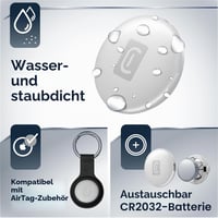 Cellularline Tracy Tag Bluetooth nyomkövető kulcstartó - Apple iOS Find Me kompatibilis - Cserélhető elem (1 év) - Por és vízálló - Kék 6