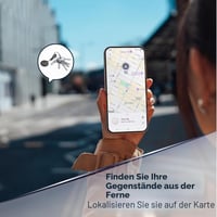 Cellularline Tracy Tag rózsaszín Android okosnyomkövető Google Find My Device alkalmazással, AirTag kiegészítőkkel kompatibilis, cserélhető elemmel 3