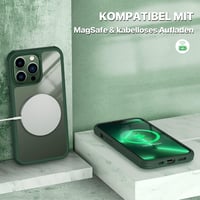Husă de protecție 360° CENHUFO pentru iPhone 13 Pro cu sticlă securizată integrată și protecție pentru cameră - verde 6