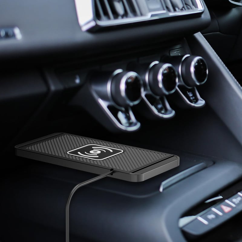 CENPEK 15W Autós Vezeték Nélküli Töltő, Nem Csúszó Töltőpad 40W Adapterrel