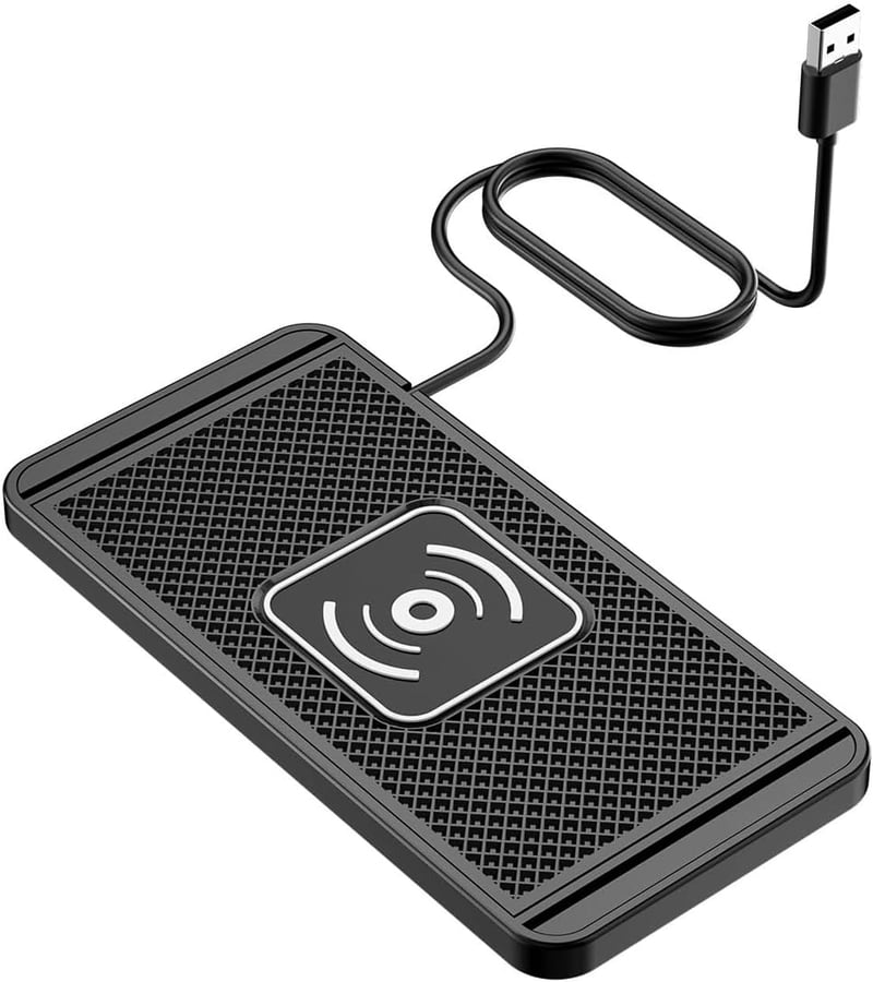CENPEK 15W Autós Vezeték Nélküli Töltő, Nem Csúszó Töltőpad 40W Adapterrel